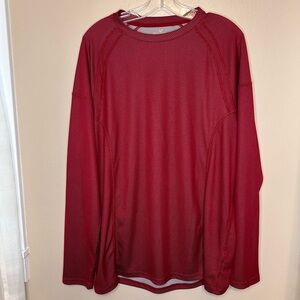 Outdoor Life Men’s Performance Tee T-shirt Size XL Burgandy